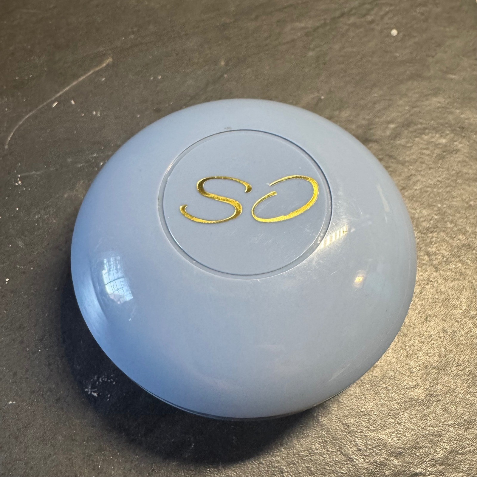 Twincraft SO Round Bar Soap with Blue Plastic Travel Case Made in Canada 3 inch