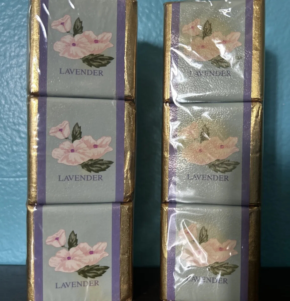 Vintage 6 Bath Cubes English Garden Lavender Ben Rickert Rare Scent HTF Sealed