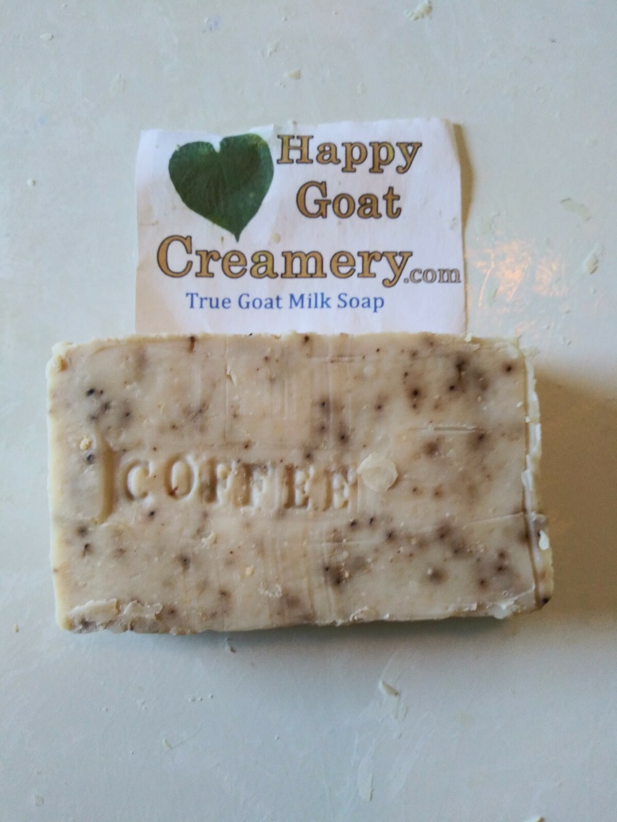 10 BARS RAW GOAT MILK SOAP HAPPY GOAT CREAMERY UNSCENTED COFFEE BASIC