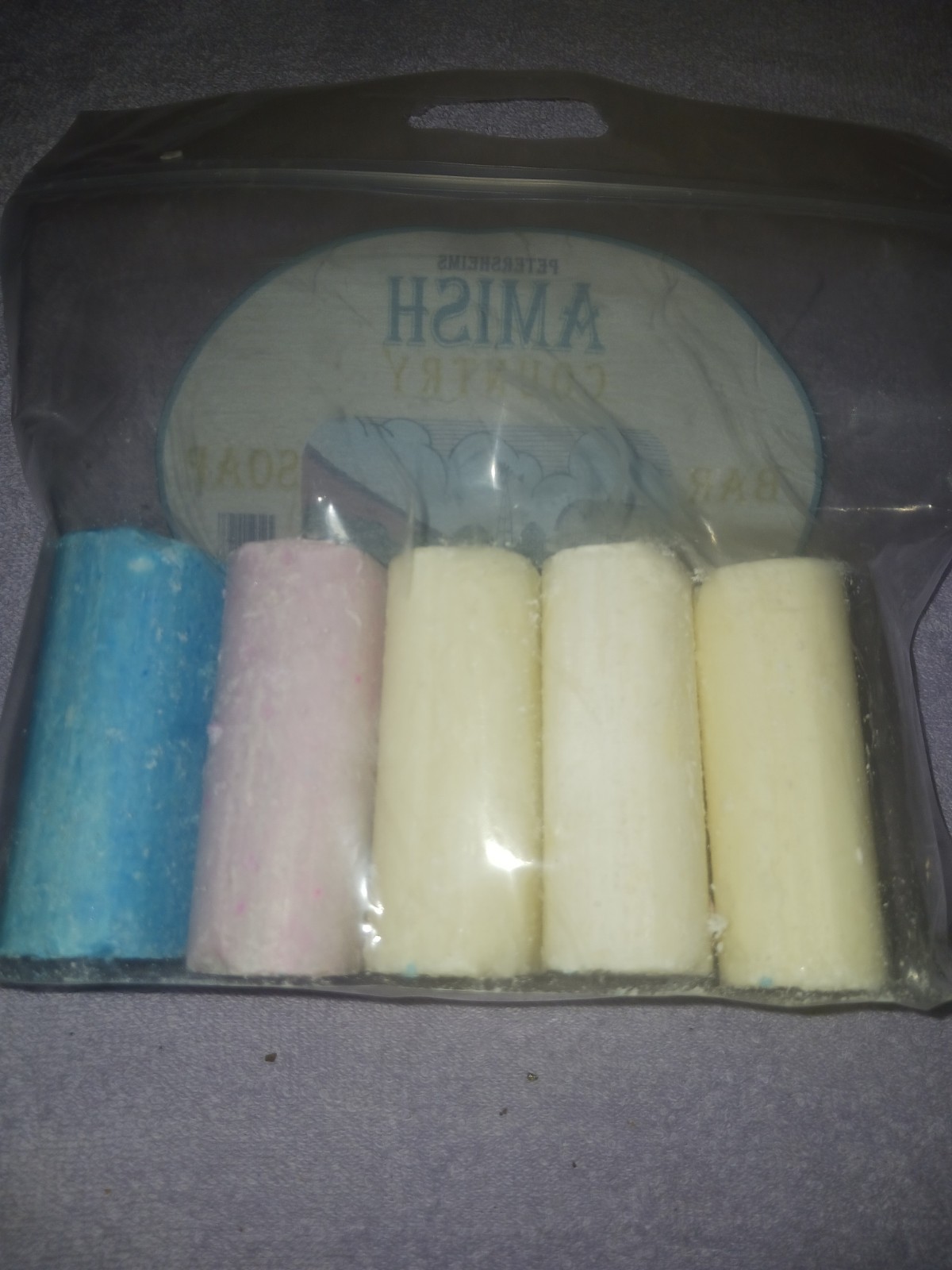 ALL NATURAL AMISH COUNTRY BAR SOAP PACK OF 5 LARGE 7 OUNCE BARS