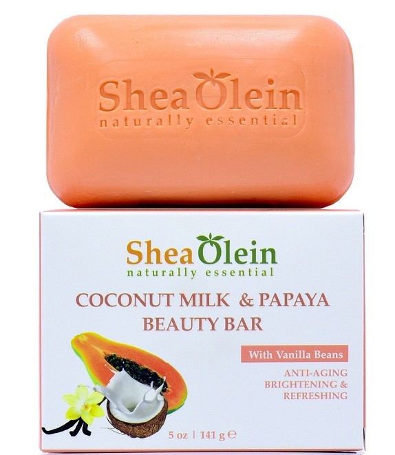 Shea Olein – 6 Pack -Shea Olein – Coconut Milk & Papaya Soap