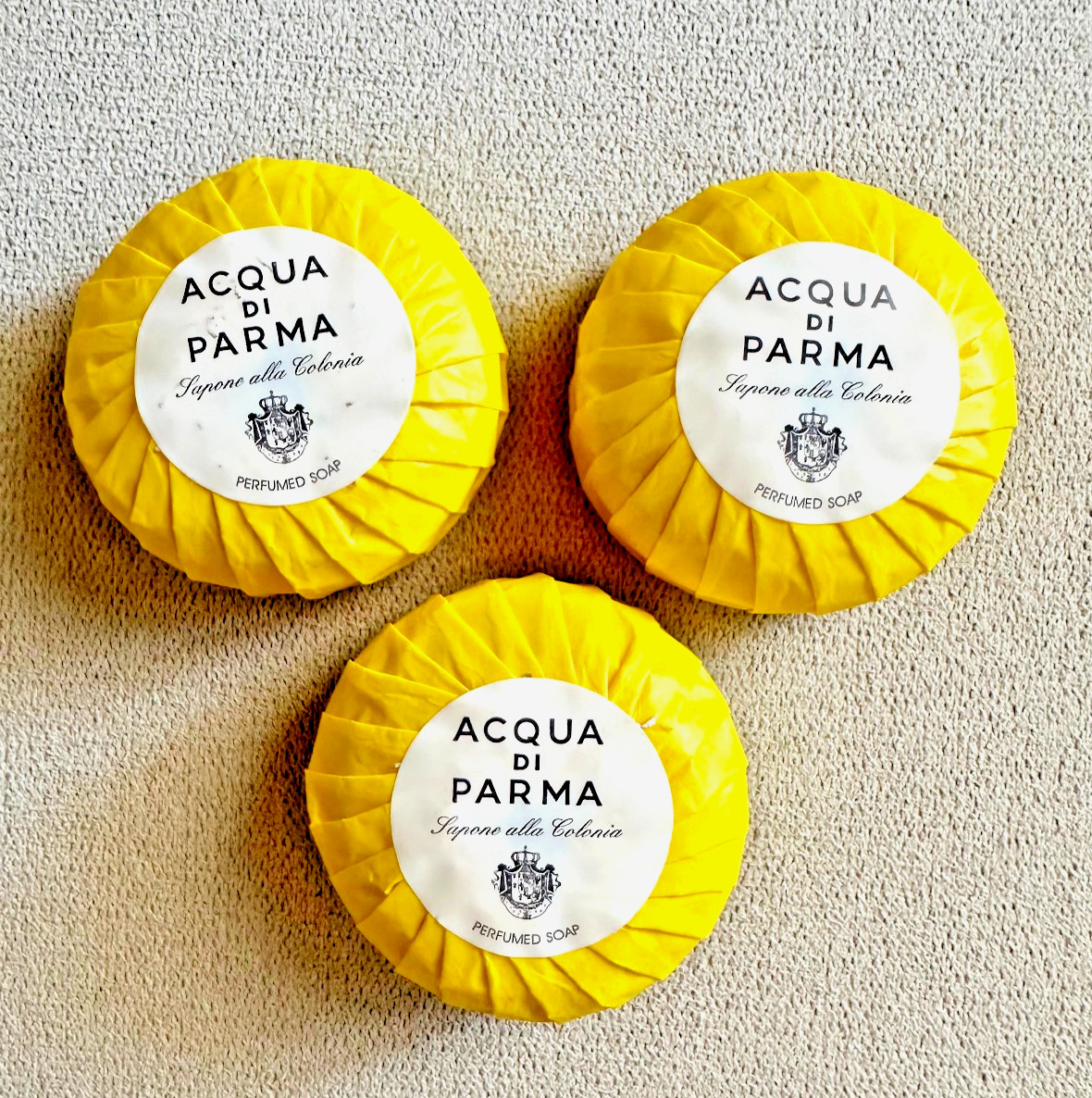 AQUA de PARMA LUXURY SOAPS BUNDLE X 3_NEW & SEALED 3 SOAPS_ DISCOUNT!