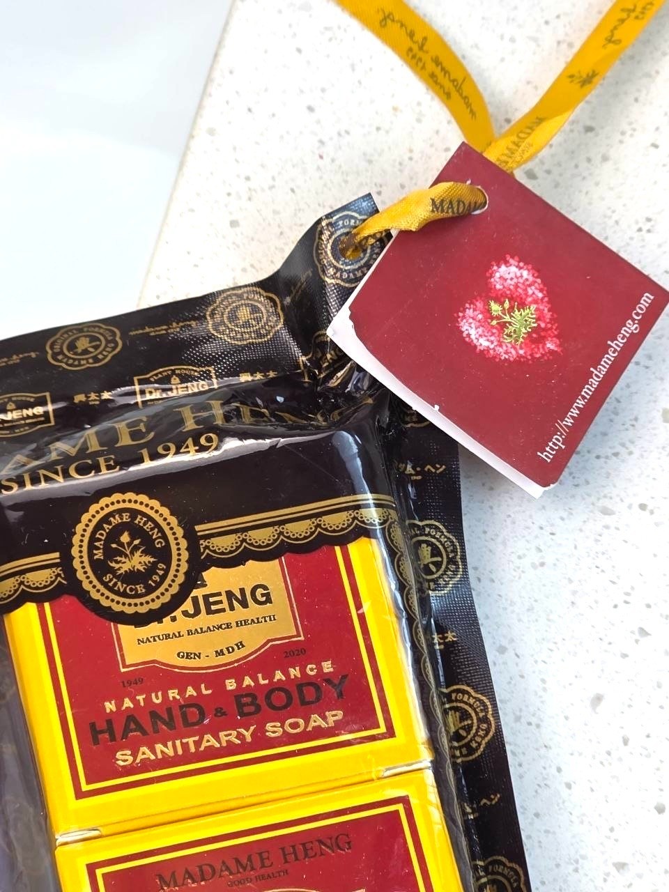 Madame Heng Dr. Jeng Natural Balance Soap Set 3 Bars 50g Hand & Body Thailand
