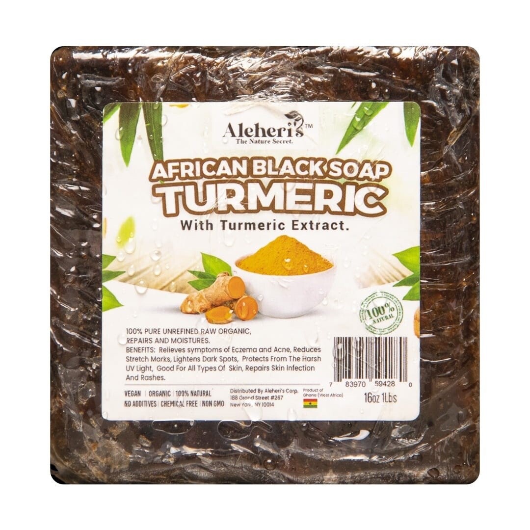 Aleheri’s African Black Soap with Turmeric extract
