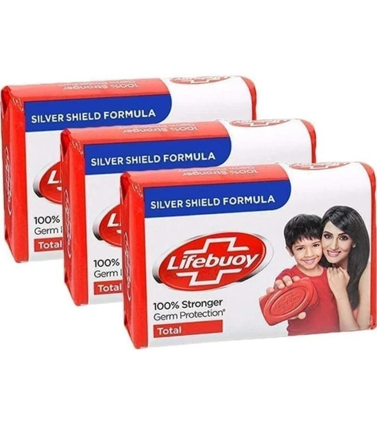 Pack Of 12 Lifebuoy Total Soap Bar 125g/4.40 Oz Each Free Shipping Expiry 2027