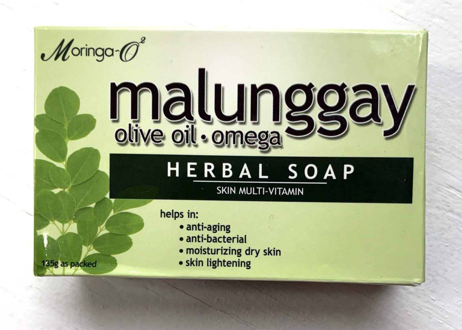 Moringa-O2 Malunggay Anti-Bacterial Multi Vitamin Moisturizing Herbal Soap 135g