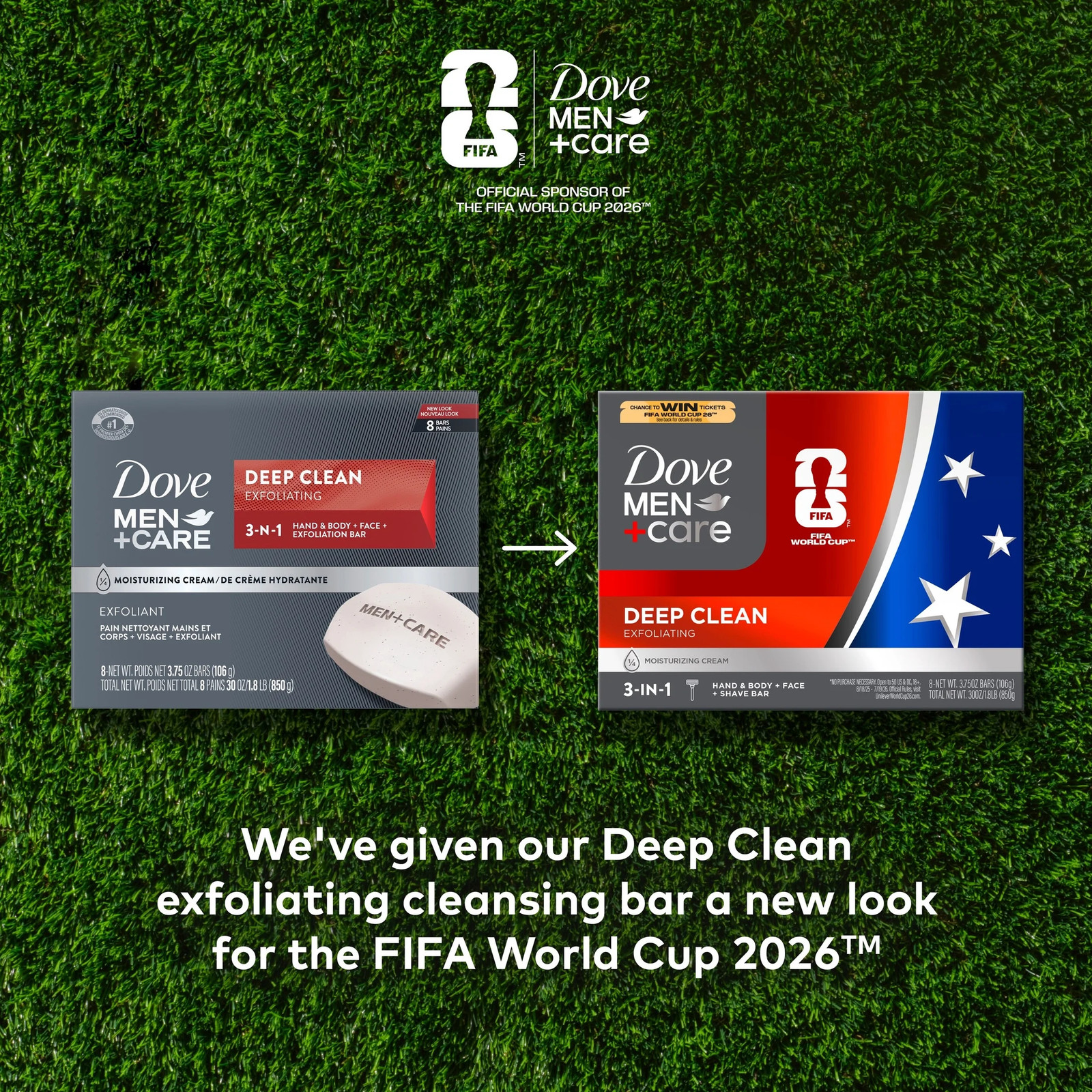 Men’S Bar Soap Deep Clean, 3.75 Oz, 8 Bars