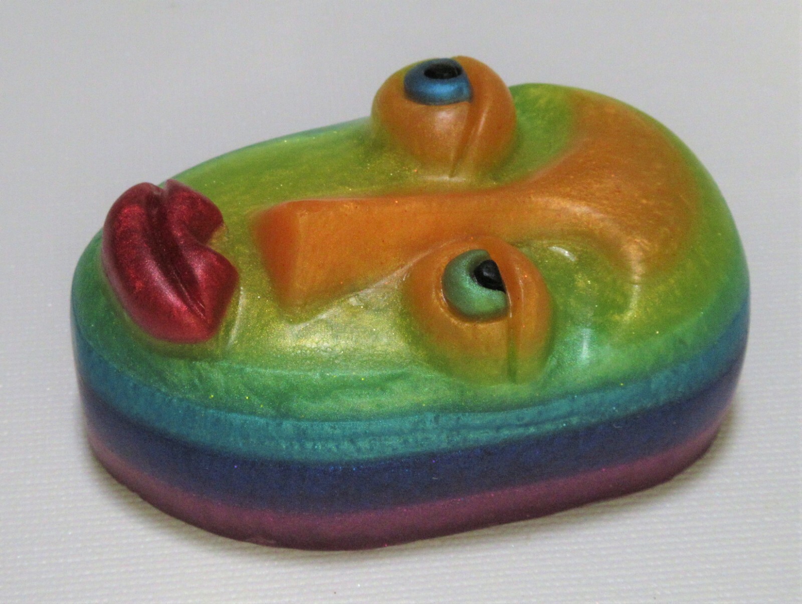 Be-YOU-tiful, our rainbow-hued FACE SOAP in coriander,sage,cedar& citrus scent