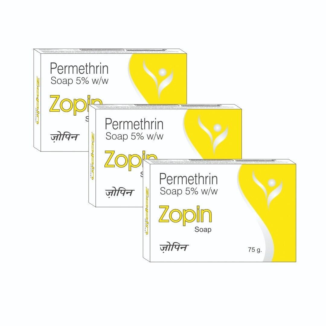 Zopin Permethrin Germ Protection Soap 4 All Skin Type For Men & Women Pack of- 5