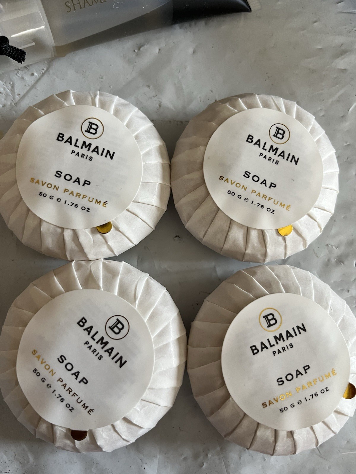 Lot of 4-Balmain Paris Travel Soap Savon Parfume 50 G 1.76 Oz