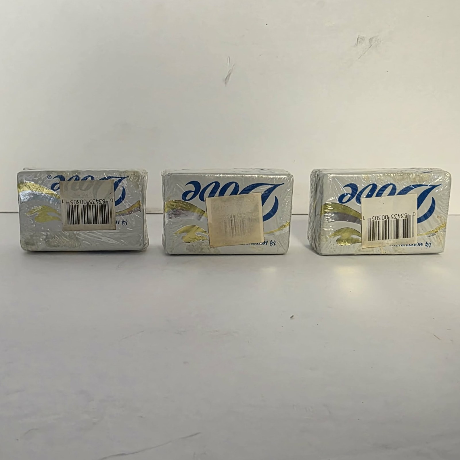 Vintage Dove 1/4 Moisturizing Cream Soap White Travel Size Lot NEW NOS