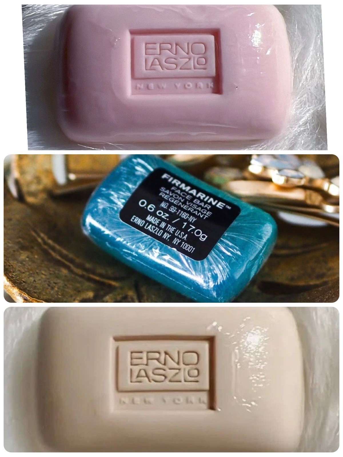 Erno Laszlo”White Marble, Sensitive & Firmarine” MINI SOAPSIZE-0.06 Oz-(6 Count)