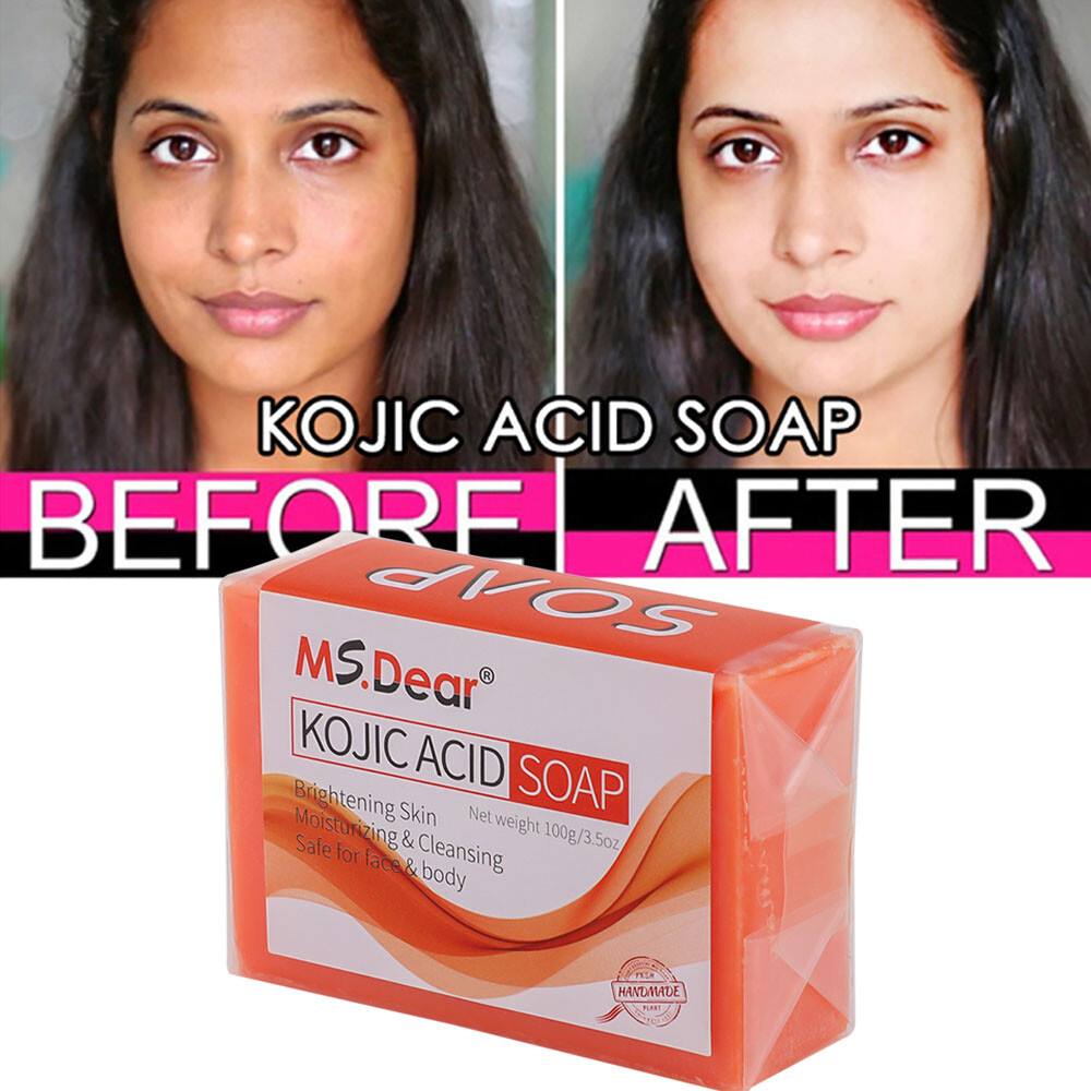 Kojic Acid Soap Dark Skin Whitening Bleaching Lightening Brightening Face & Body