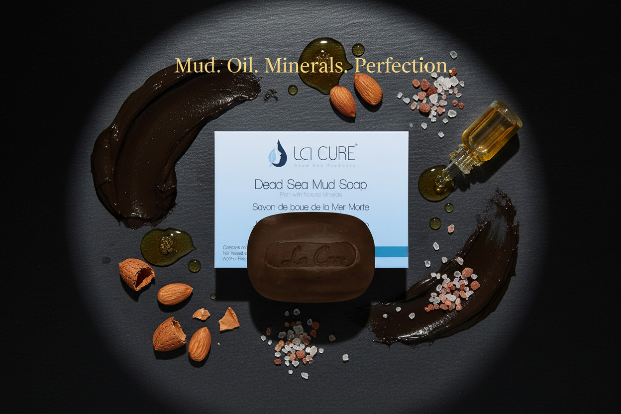 Dead Sea Mud Soap 90g Natural Organic Acne Treatment Deep Pore Cleanser Face Bar
