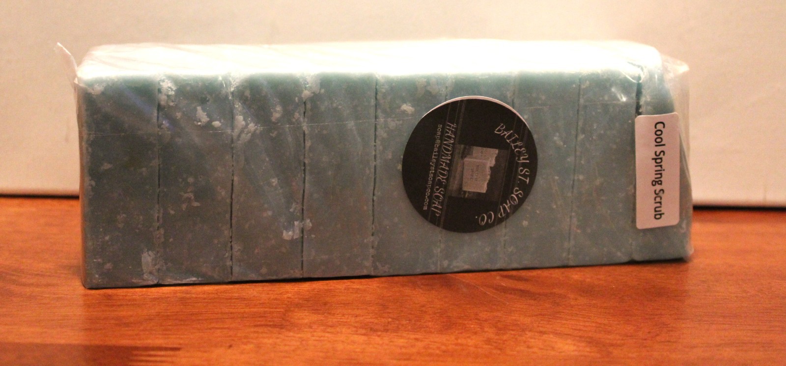 Cool Spring Blue Handmade soap loaf 9 Precut bars