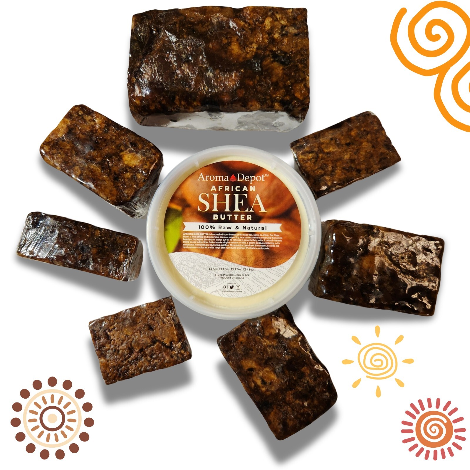 Raw African Black Soap Bar 2 oz. 100% Raw Organic Natural Unrefined Wholesale