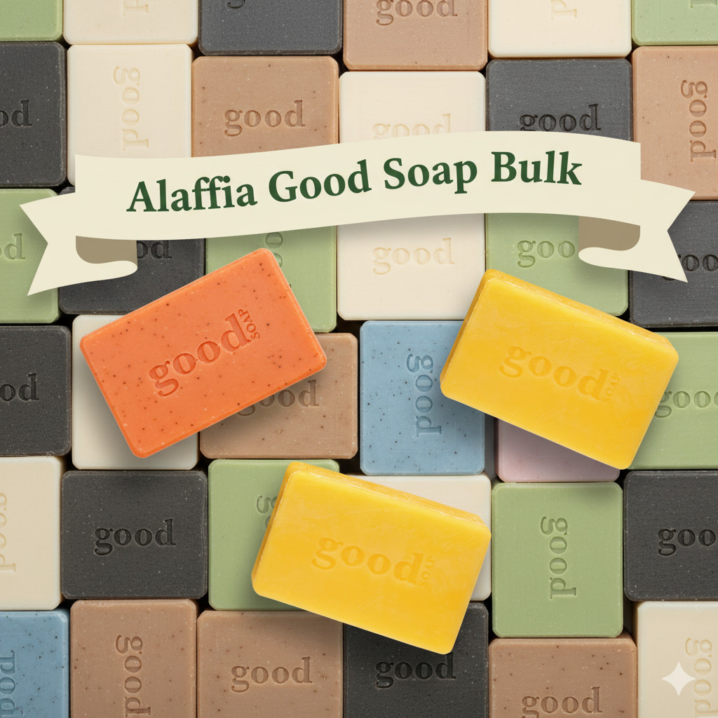 (6) Alaffia (Wf), Good Soap Bar Avocado Bulk Unwrapped, 5 Oz