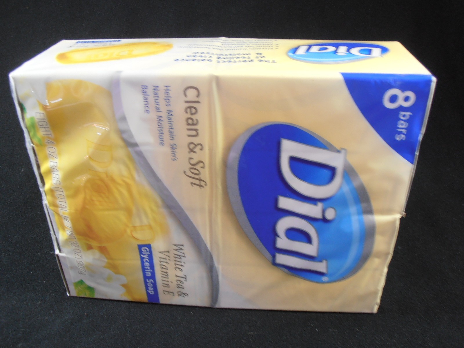 New 8 Bars Dial White Tea & Vitamin E Glycerin Soap 4 Oz Bars Discontinued
