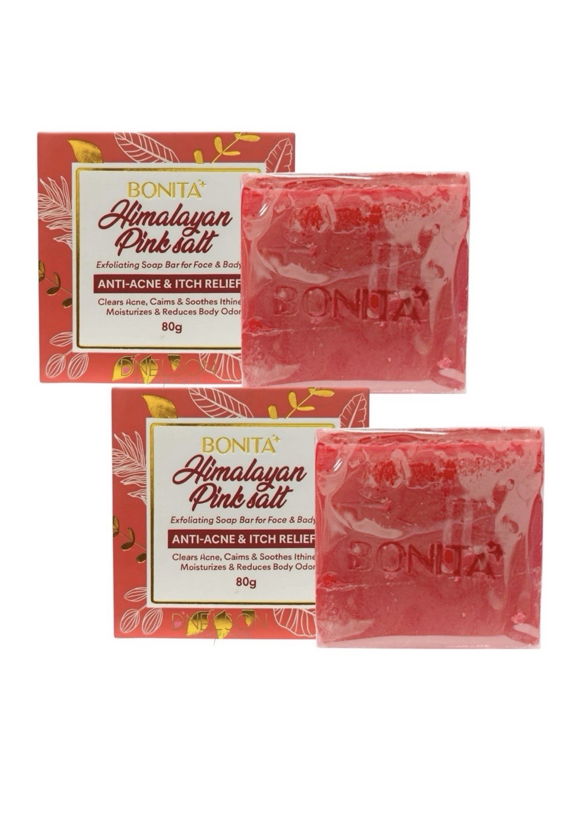 BONITA Himalayan Pink Salt Soap 2 Pcs – Tranexamic Acid, Ferments & Citrus 80g