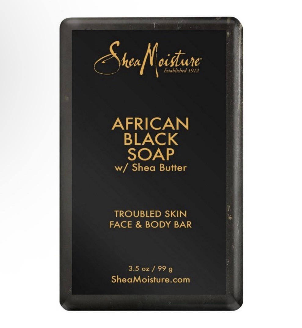 SheaMoisture African Black Soap Bar w/ Shea Butter, Face & Body 3.5 oz