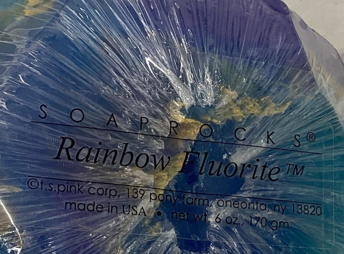 SoapRocks, “Rainbow Fluorite ” 6 oz. Bar