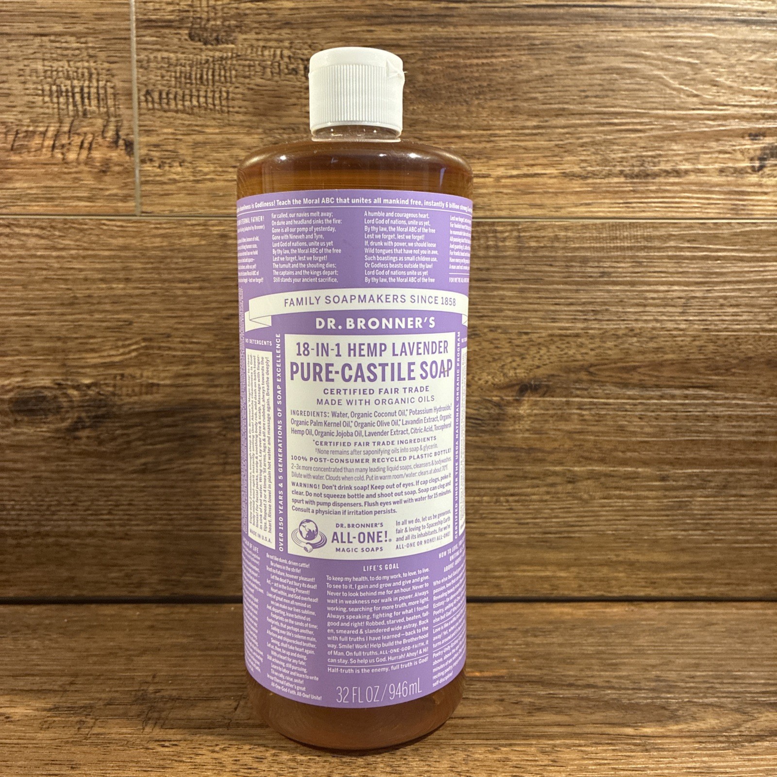 Dr. Bronner’s Magic Soaps Liquid Castile Soap Lavender 32 Oz