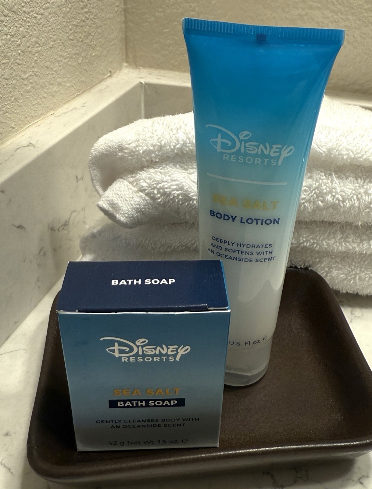 Disney Resorts Sea Salt Body Lotion & Bath Soap Set