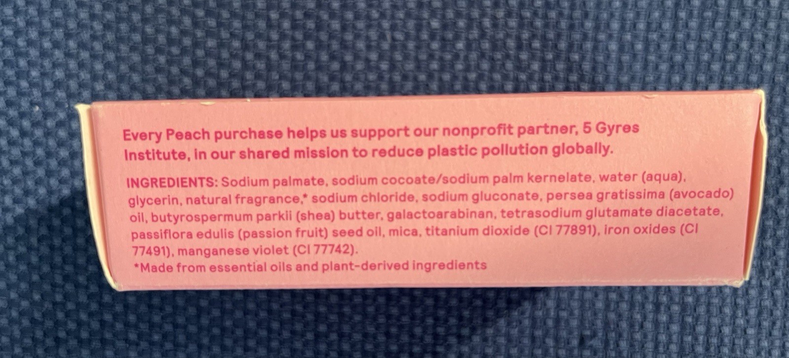 Roven Grove Peach Bask in the Glow Moisturizing Hand Body Bar 4oz Pack of 2
