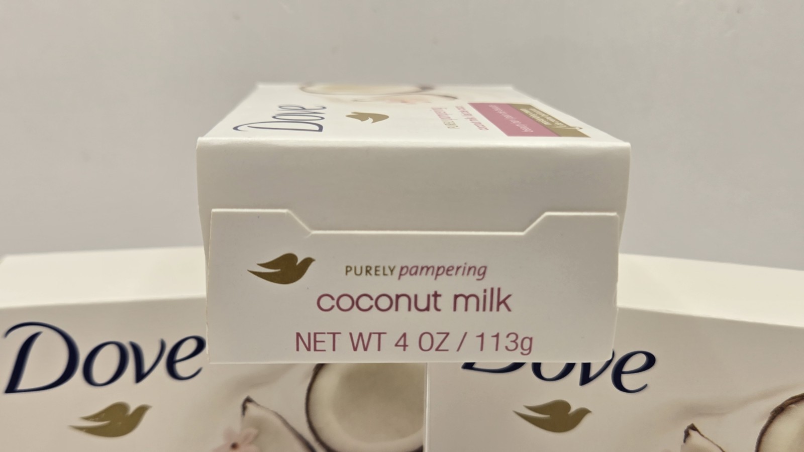 Lot 3 Dove Purely Pampering Coconut Milk Beauty Soap Bars Discontinued Rare NEW