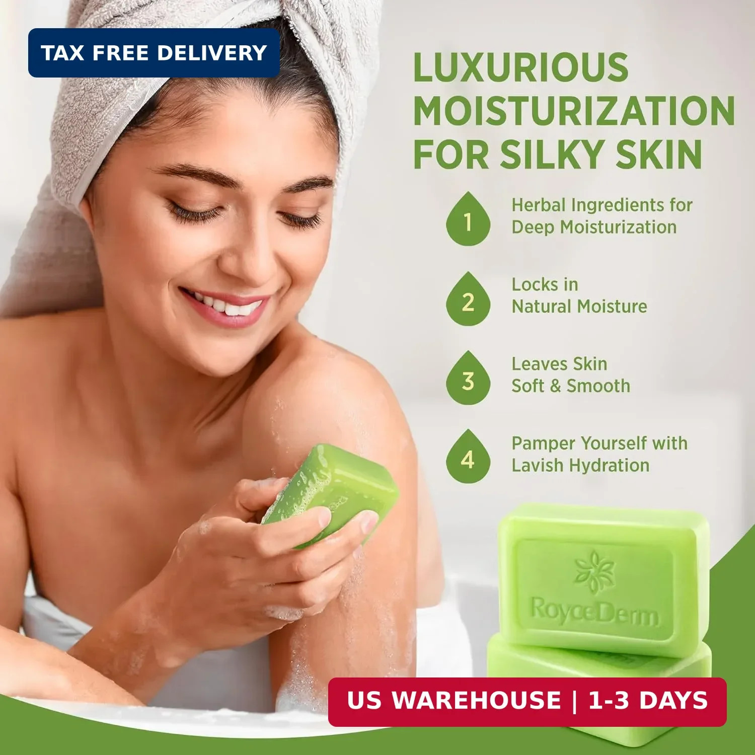 Roycederm Antifungal Bar Soap – Tea tree Oil Soap – Athlete’s Foot Treatment for