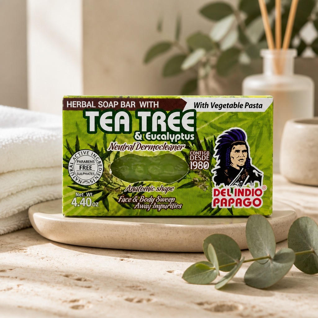 Herbal Soap With Tea Tree & Eucalyptus Del Indio Papago