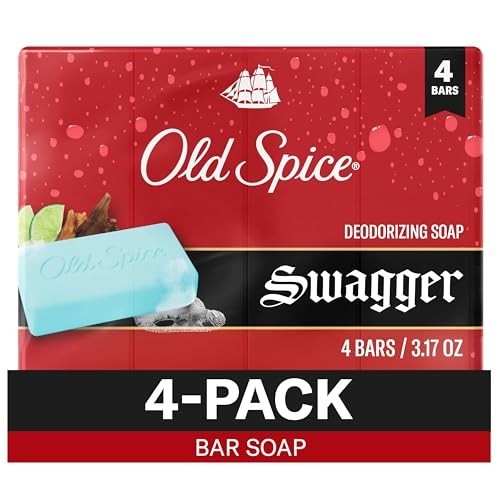 Old Spice Bar Soap for Men, Refreshing Clean to Wash Away Dirt & Odor, Cleansing