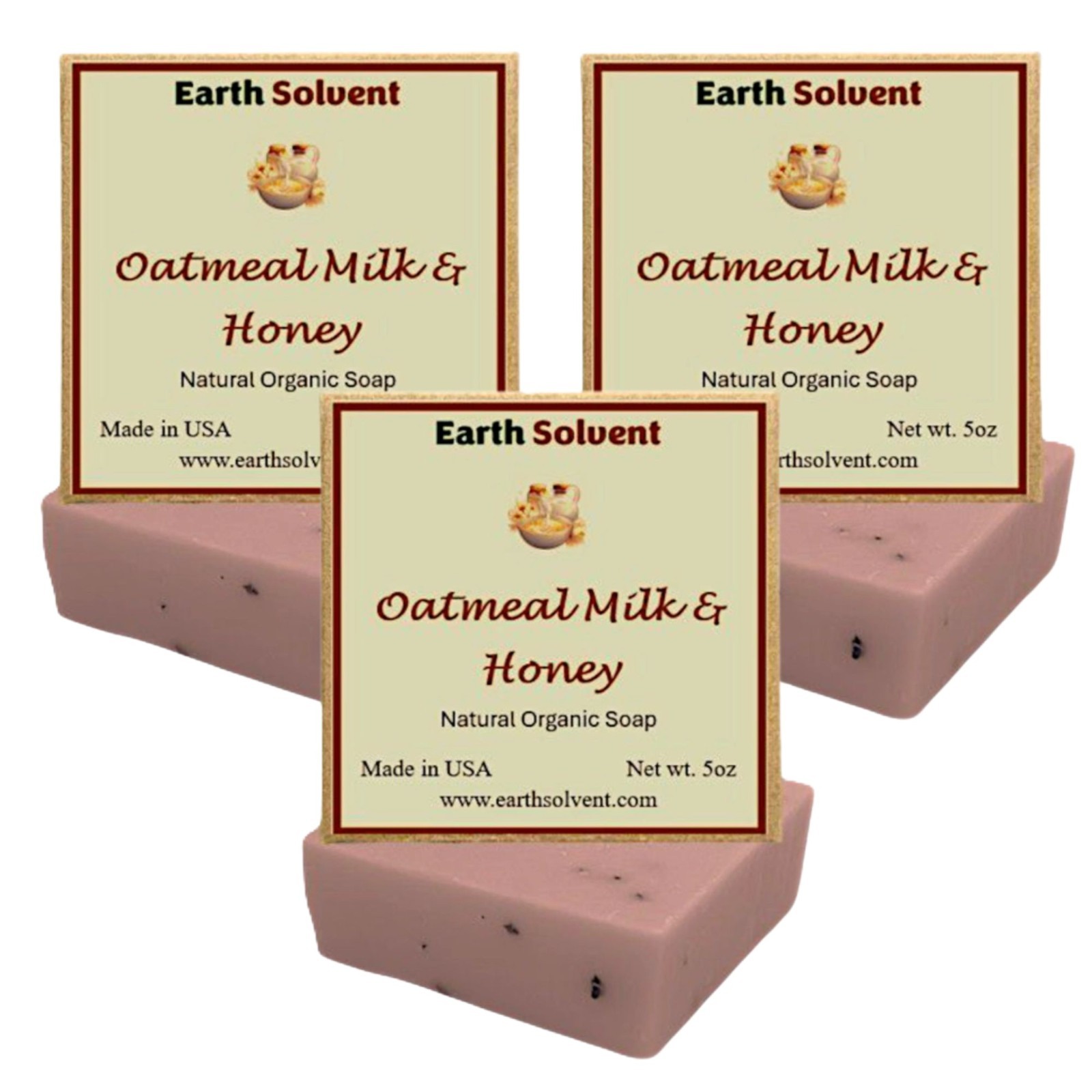 All Natural Organic Bar Soaps Cold Process Soap Made in USA 5oz each Pack of 3