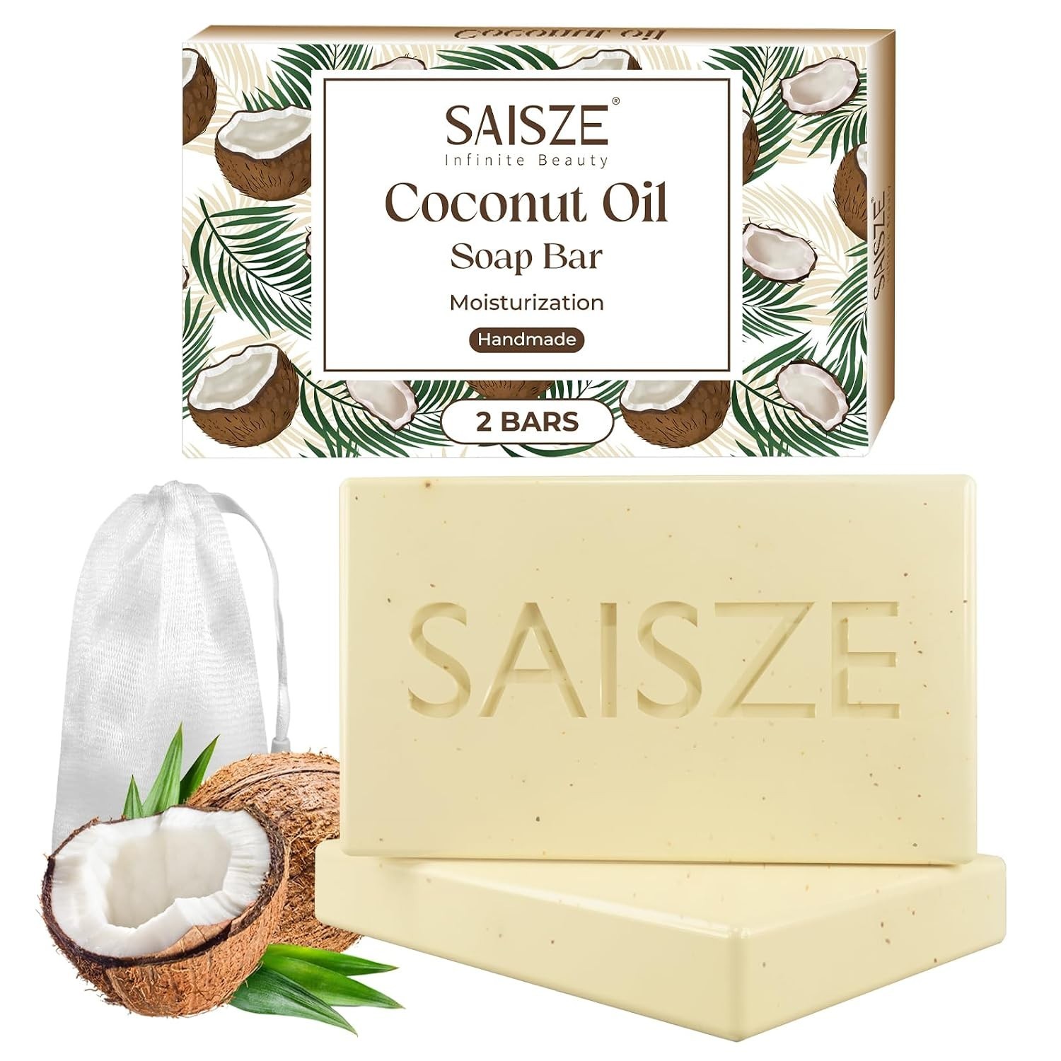8 oz Coconut Oil & Shea Butter Soap – Handmade Cold Process for Refreshing Clean