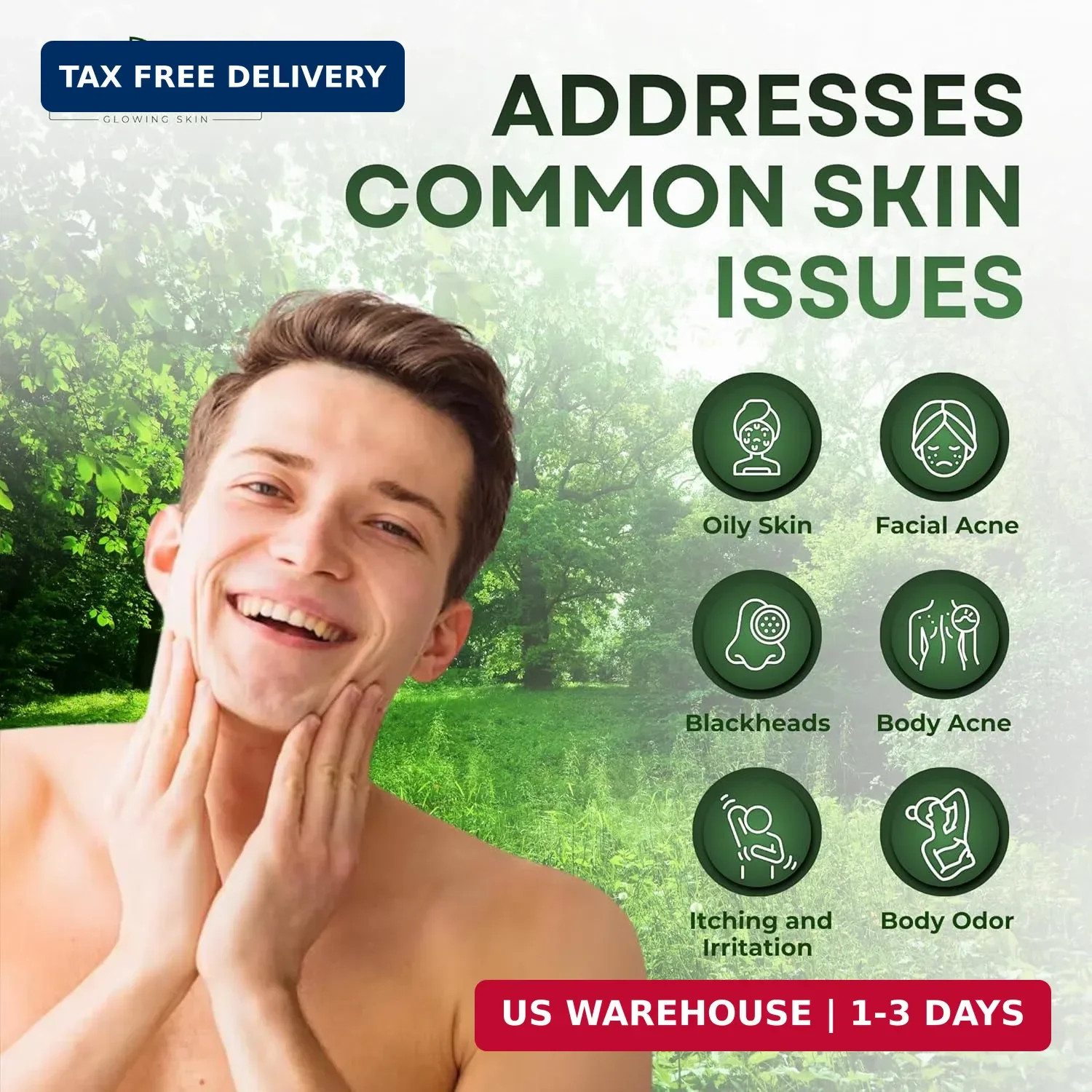 Tea Tree Soap – Natural Defense Tea Tree Oil Wash Bar for Face & Body – Remedy S