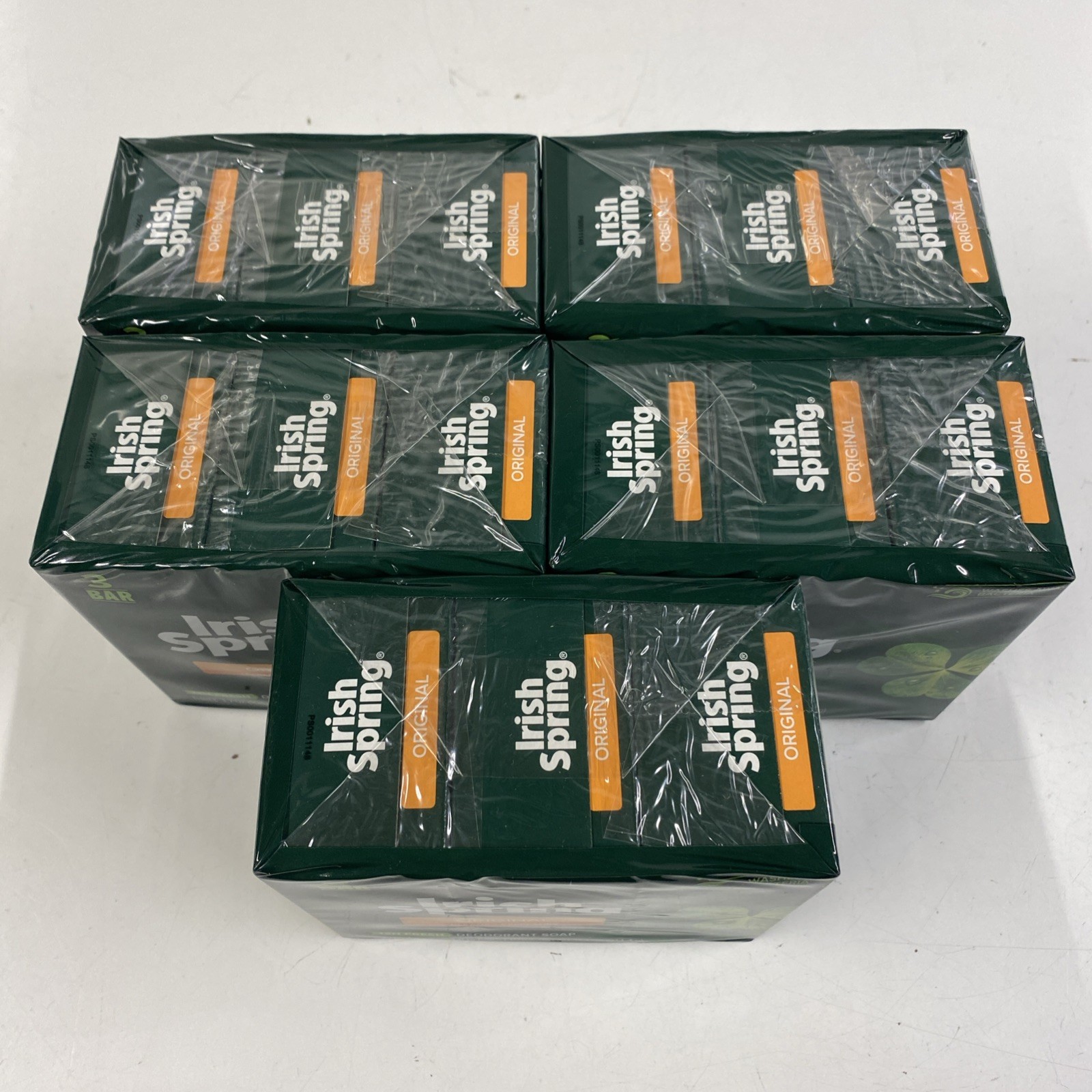 LOT x15 IRISH SPRING Original Bar Soap NO FLAXSEED LINSEED OIL Free Discontinued