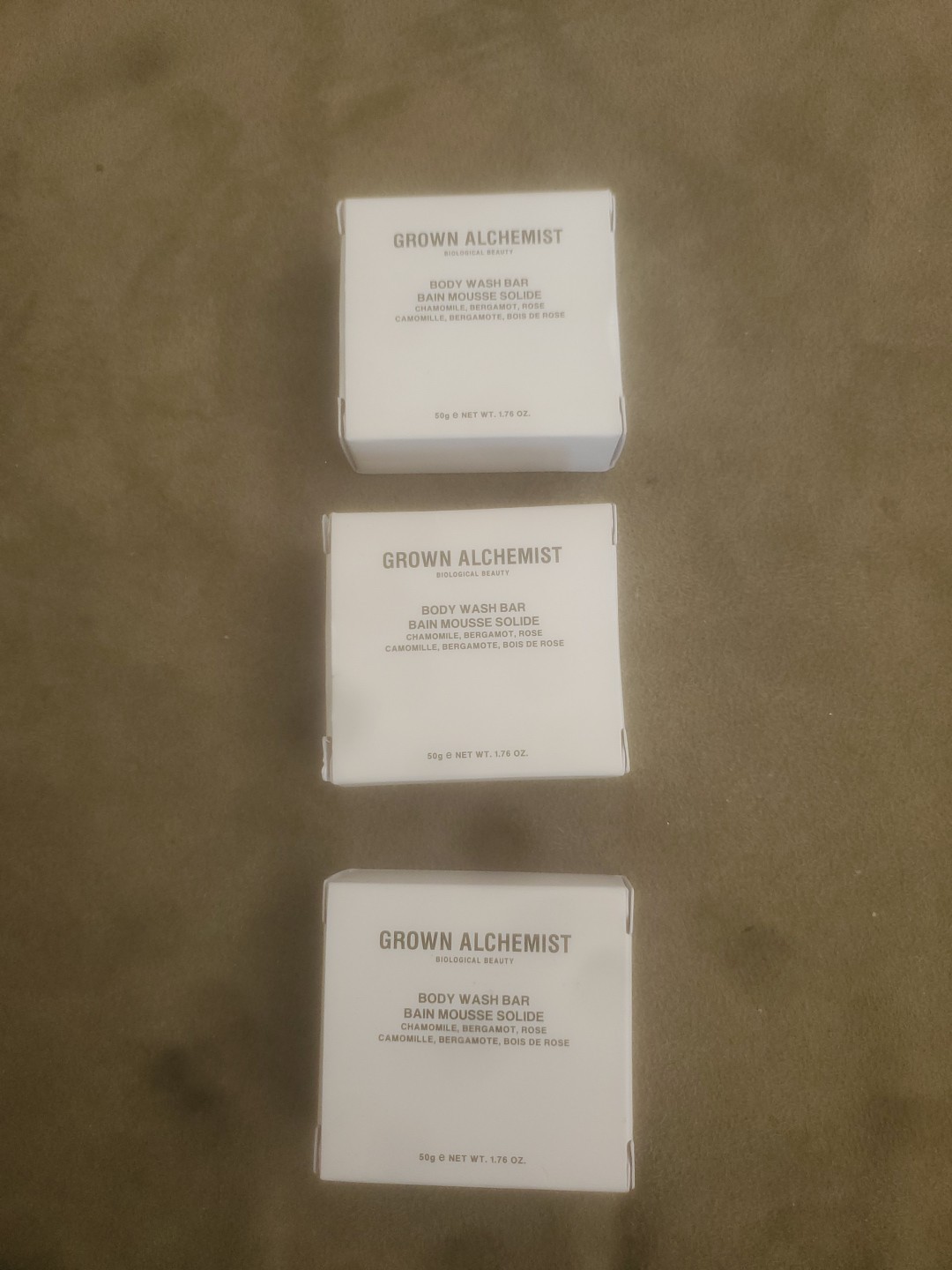 Lot of 3 Travel Size Grown Alchemist Soap