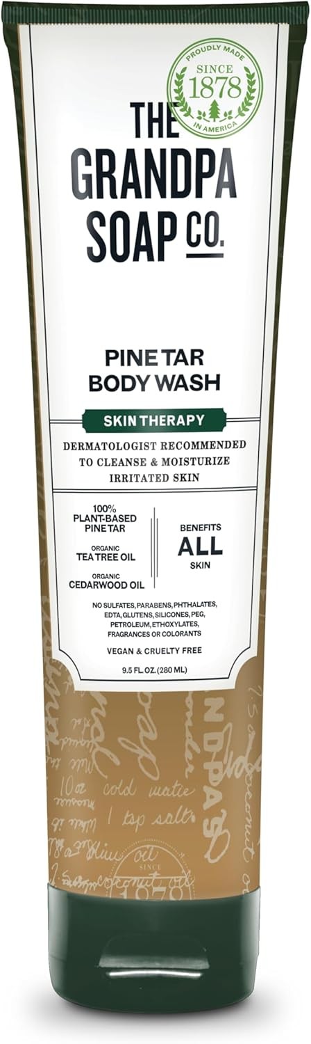 Pine Tar Body Wash – Dermatologist Recommended to Cleanse & Moisturize Irritated