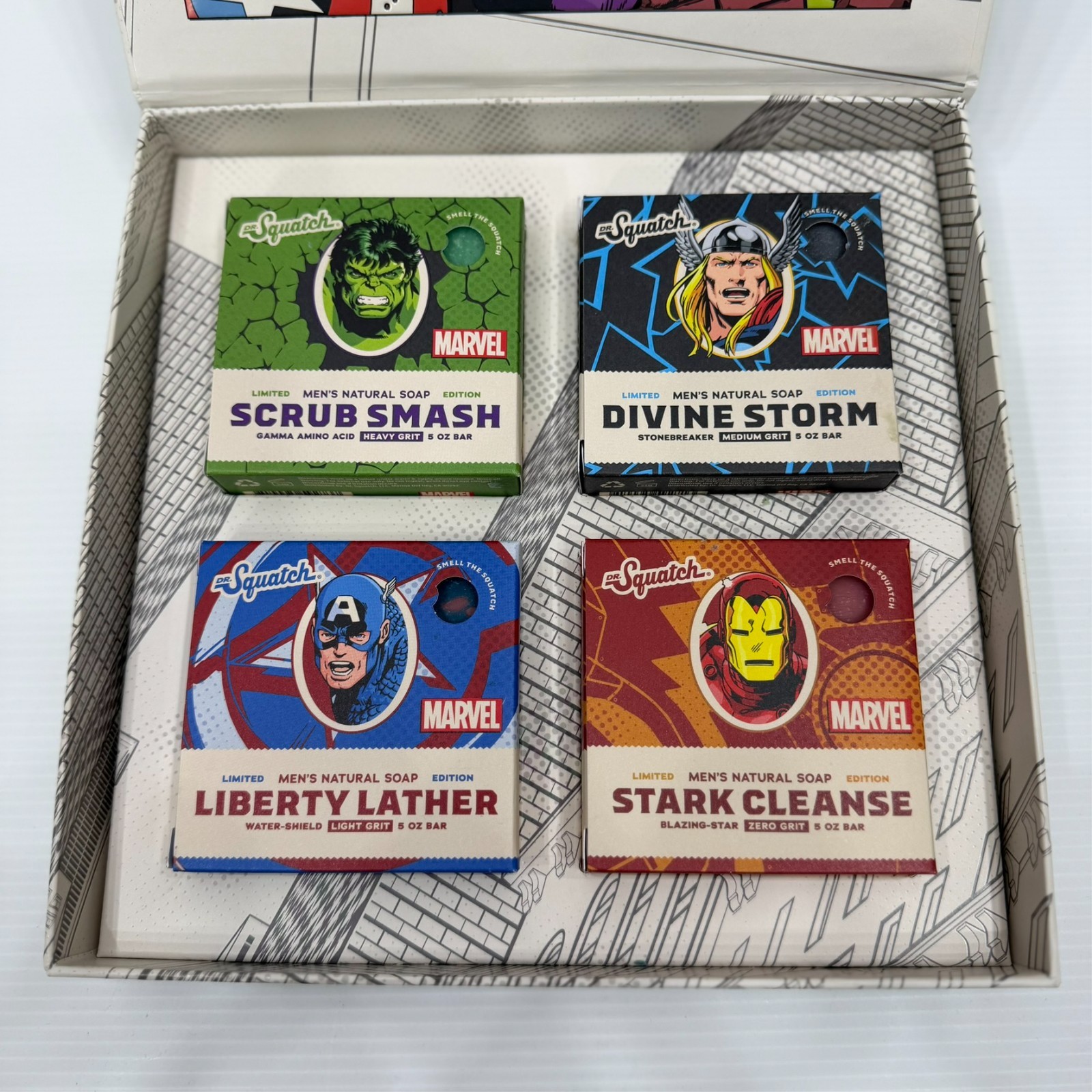 Dr. Squatch Marvel Limited Edition Men’s Assorted Soap Set Multipack 5 oz