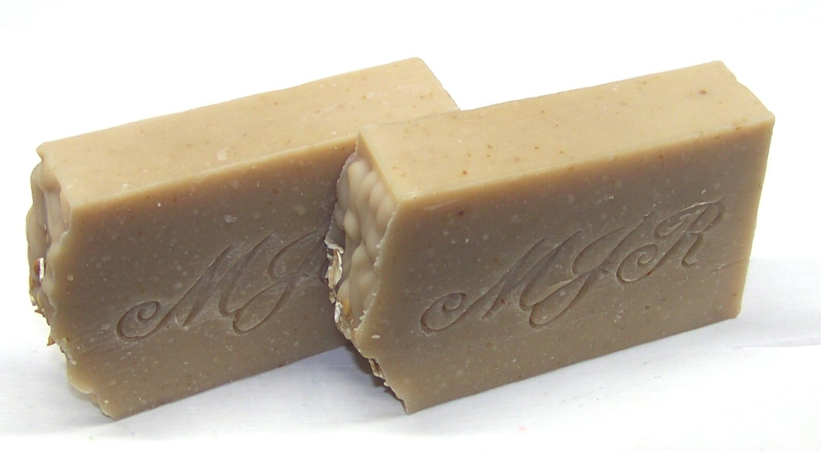Sandalwood Rhassoul Clay Oat & Flax Goat Milk Soap-palm oil free by MJR Soaps