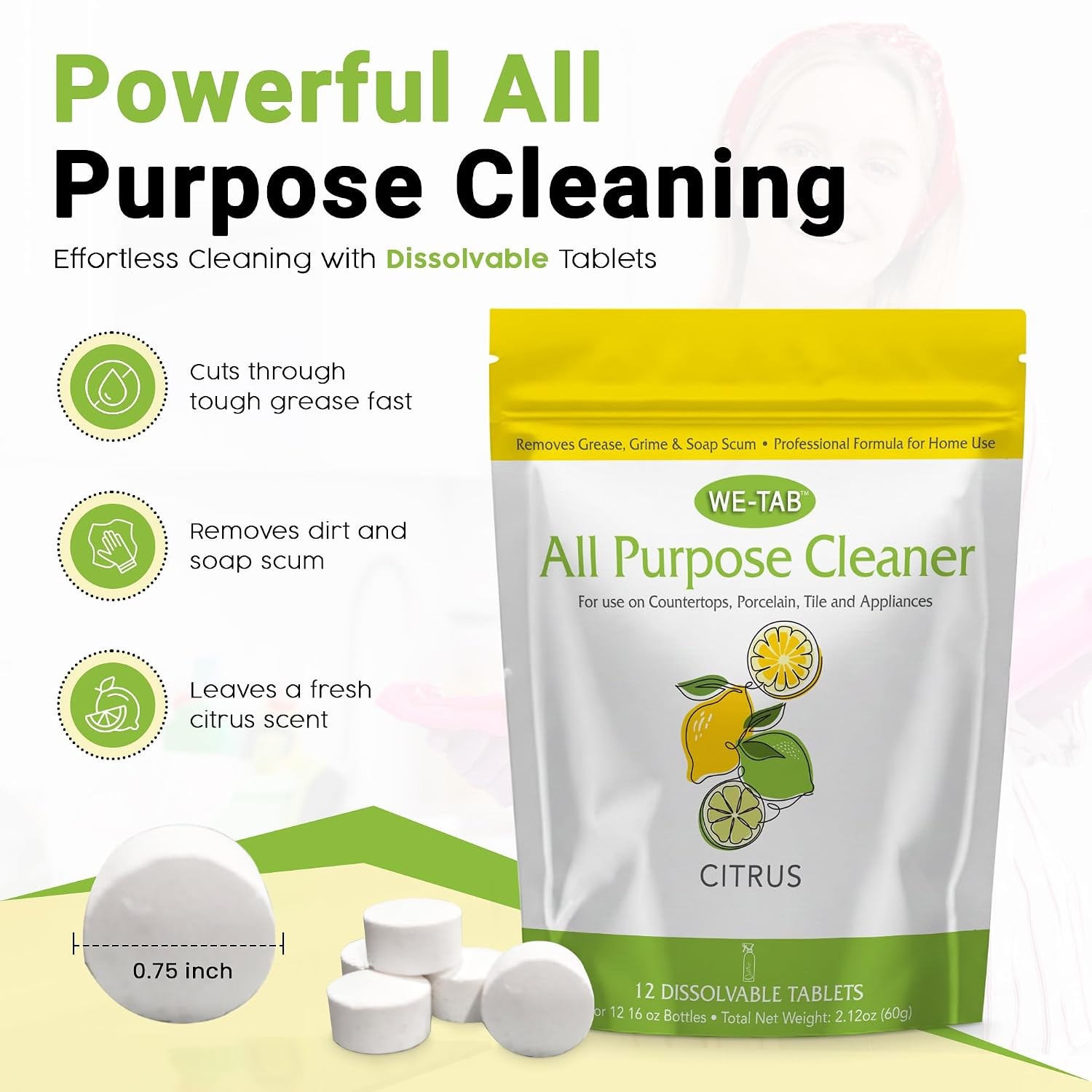 All Purpose Cleaner Concentrate Refill, Multi Surface Clean Refill, Non Toxic