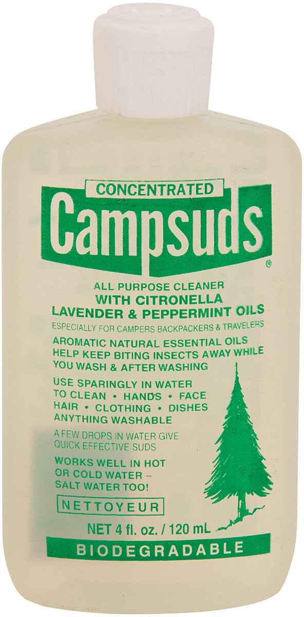 Camp Suds Citrus Lavender Peppermint 4 oz Soap & Shampoo – All-in-One Camping