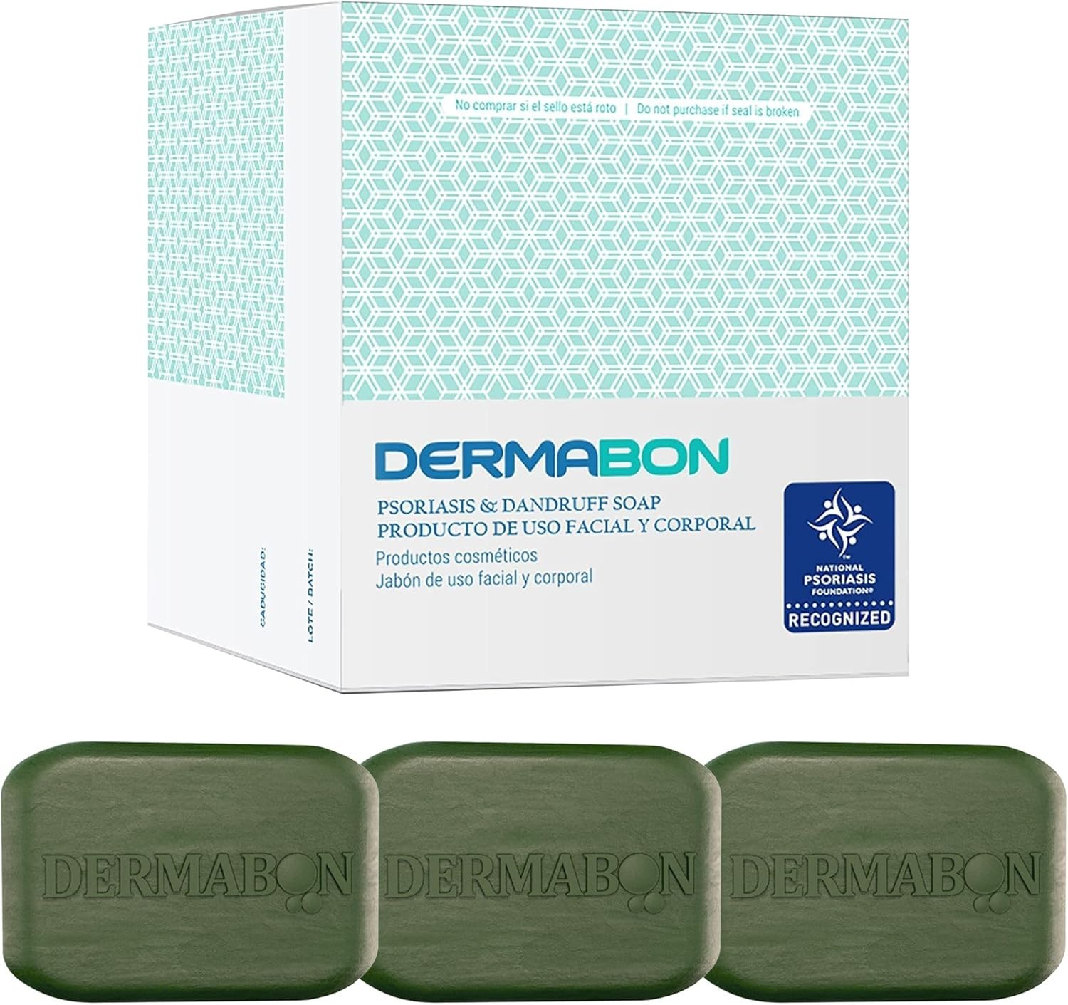 Dermabon Psoriasis Cleanser, Seborrheic Dermatitis Eczema Soap Bar for Adult…