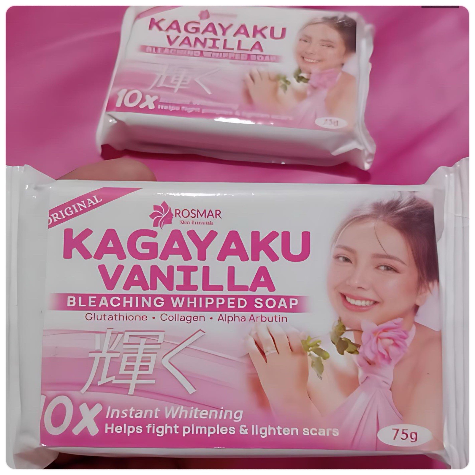 3 Bar ROSMAR KAGAYAKU SOAP Condensada Scent SOAP 75g X 3