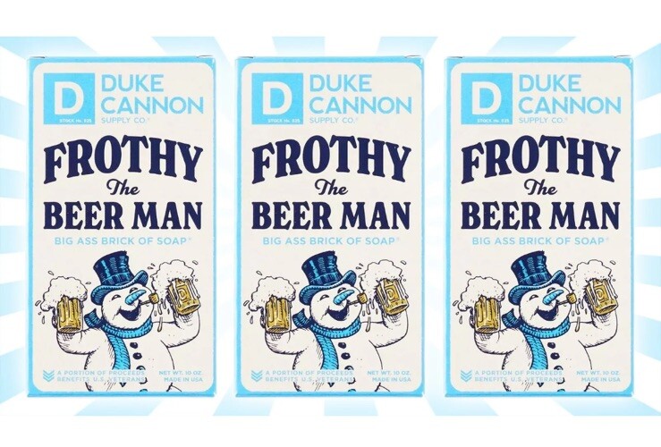 3 New Duke Cannon Frothy The Beer Man Soap 10 Ounce Bar Sandalwood Scent – USA