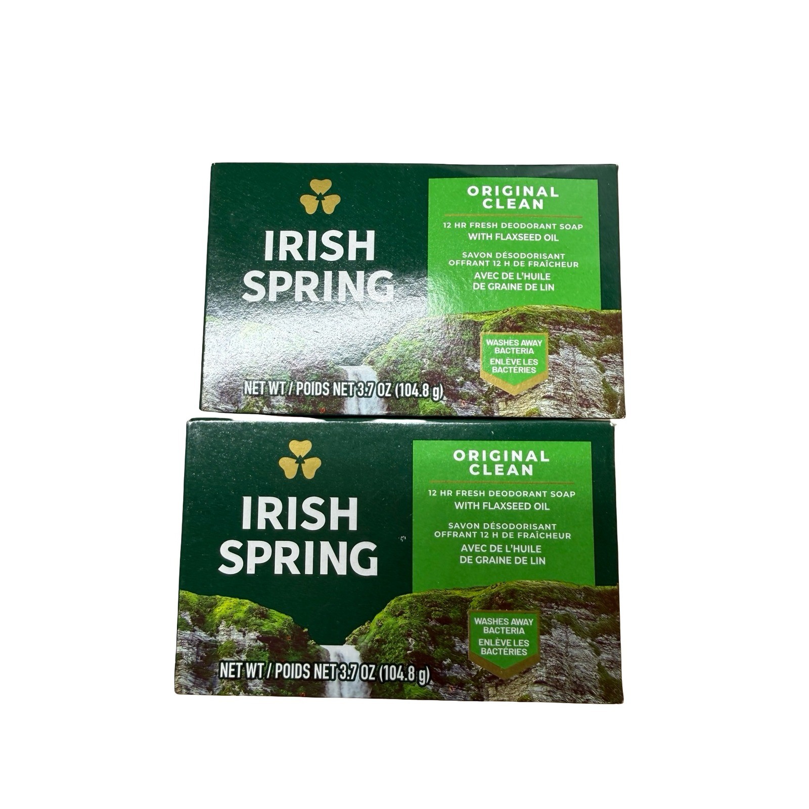Irish Spring Original Clean Deodorant Soap 3.7oz Bars Lot of 6 Fresh Scent