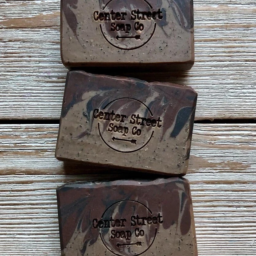 Gourmet Handmade 4oz+ Soap Bars – Espresso – Center Street Soap Co – 5 Count