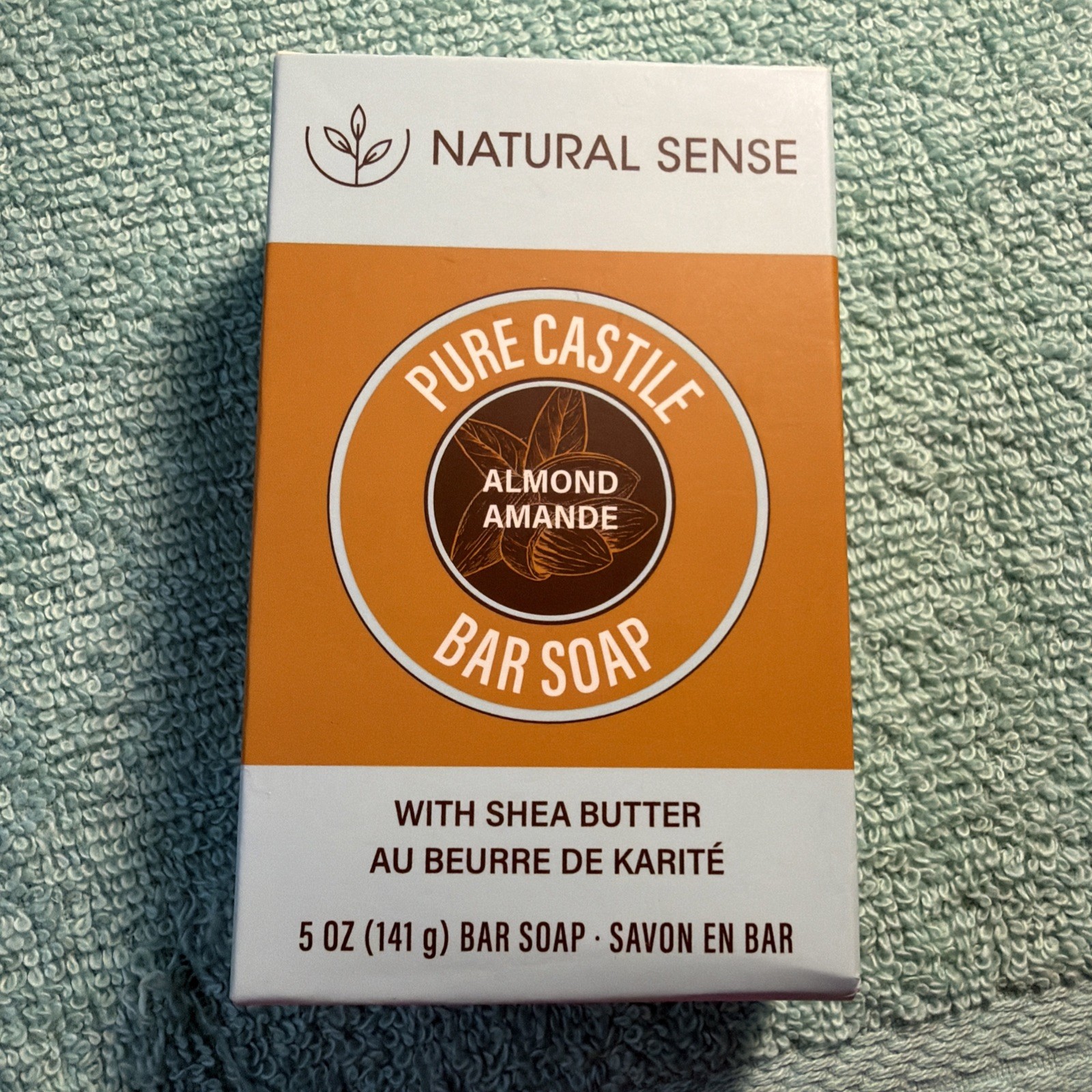 Natural Sense Pure Castile Almond Bar Soap Plant Based Shea Coconut Olive Oil 11
