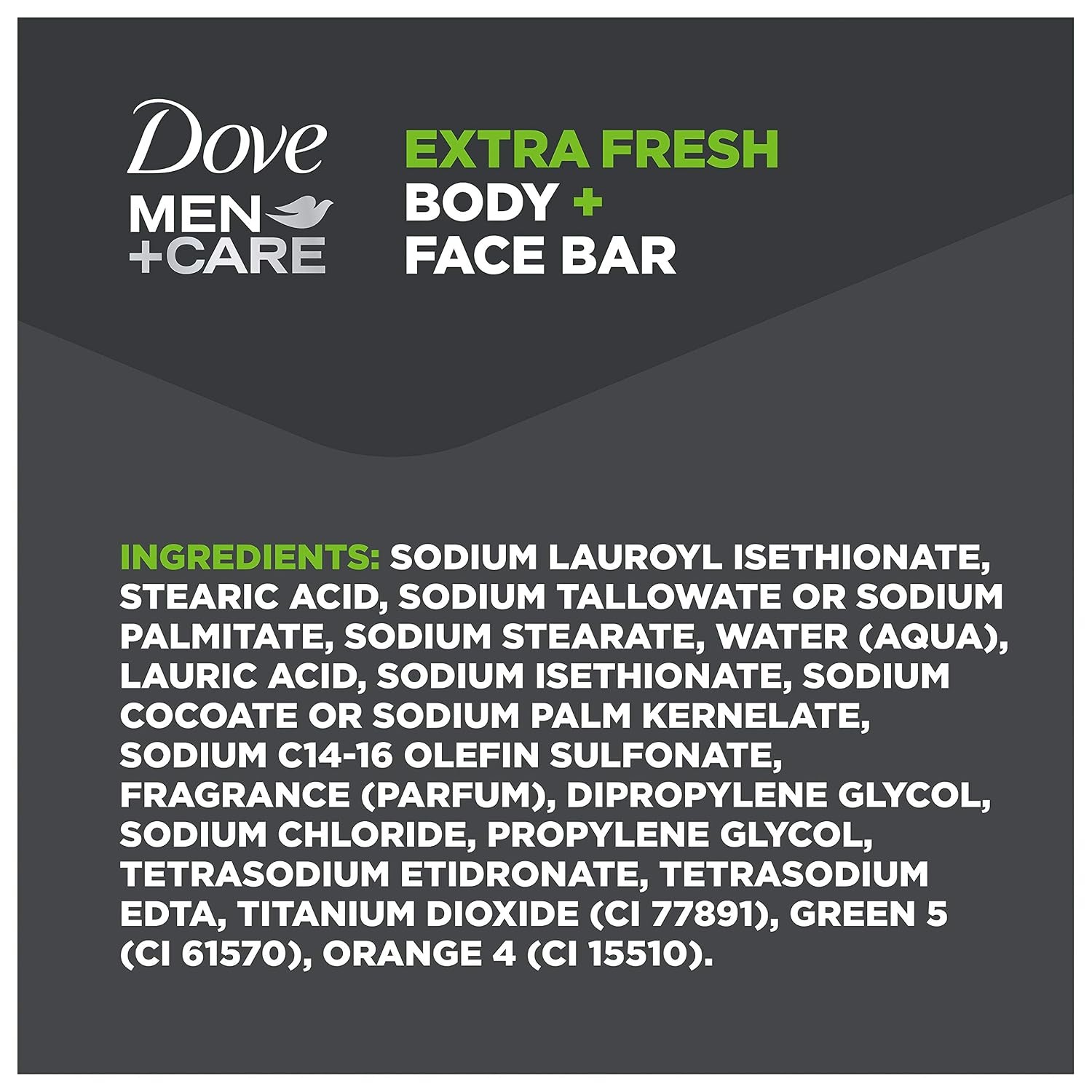 Dove Men Care 3 in 1 Bar Soap Extra Fresh Body Face Shaving 3.75 oz 8 Pack