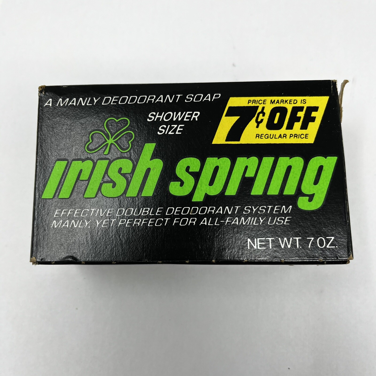 Colgate Palmolive IRISH SPRING A Manly Deodorant Soap 3 1/2 oz New NIB Vintage